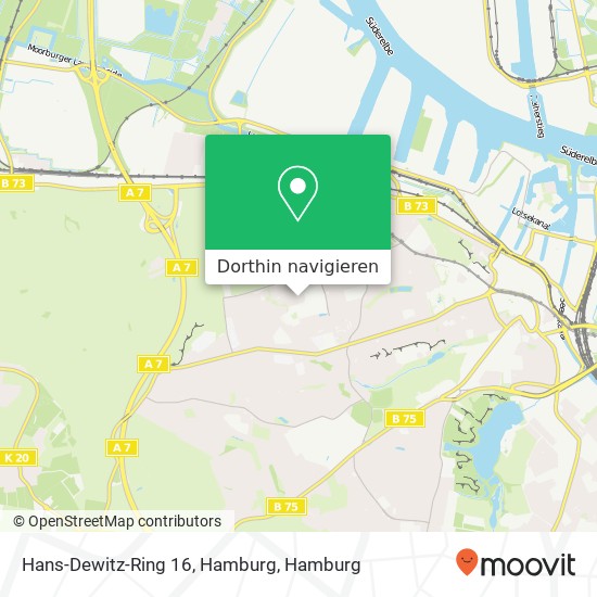 Hans-Dewitz-Ring 16, Hamburg Karte