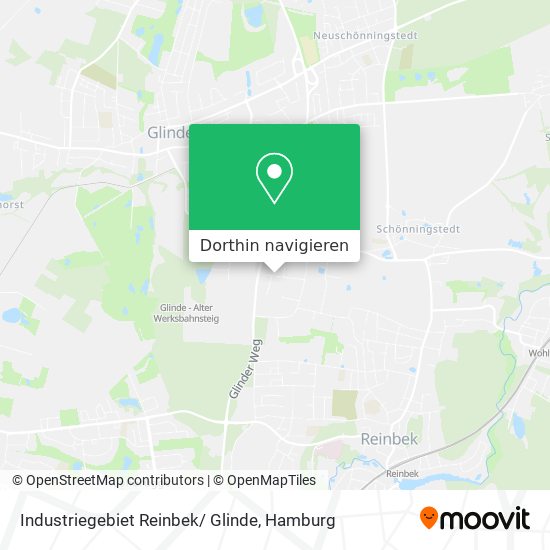 Industriegebiet Reinbek/ Glinde Karte