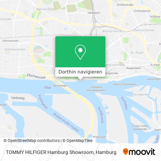 TOMMY HILFIGER Hamburg Showroom Karte
