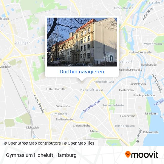 Gymnasium Hoheluft Karte