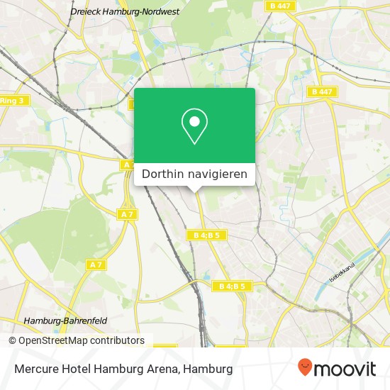 Mercure Hotel Hamburg Arena Karte