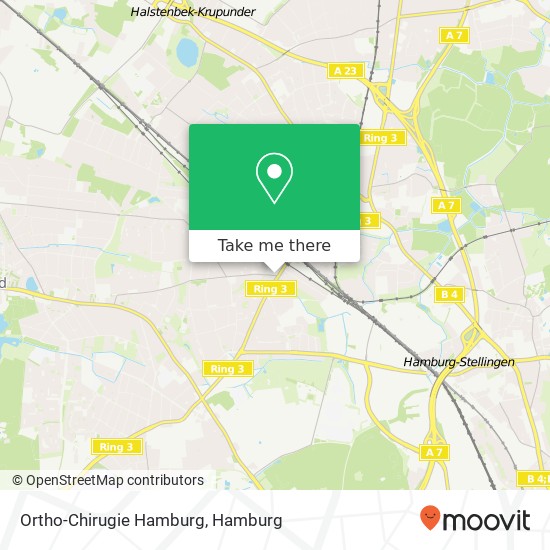 Ortho-Chirugie Hamburg Karte