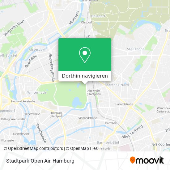 Stadtpark Open Air Karte