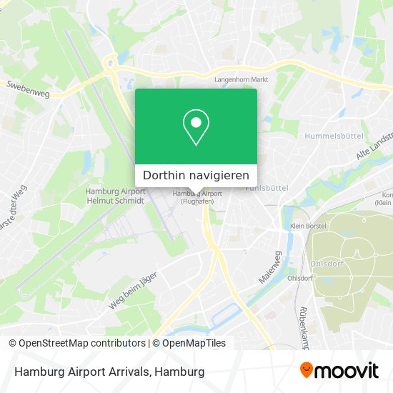 Hamburg Airport Arrivals Karte