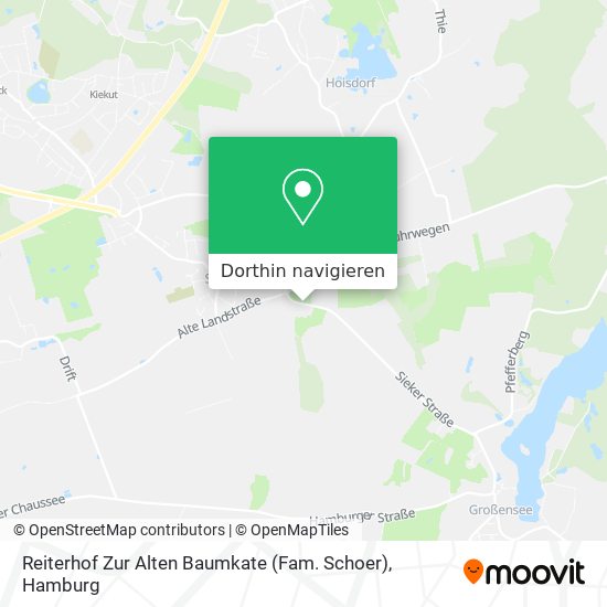 Reiterhof Zur Alten Baumkate (Fam. Schoer) Karte