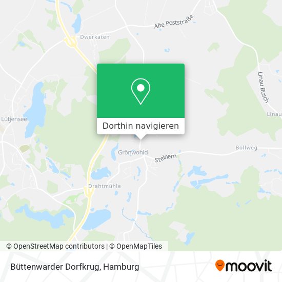 Büttenwarder Dorfkrug Karte