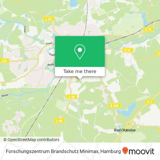 Forschungszentrum Brandschutz Minimax Karte