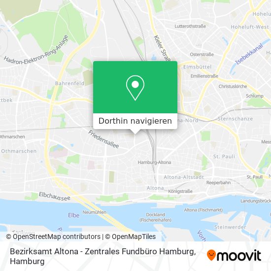 Bezirksamt Altona - Zentrales Fundbüro Hamburg Karte