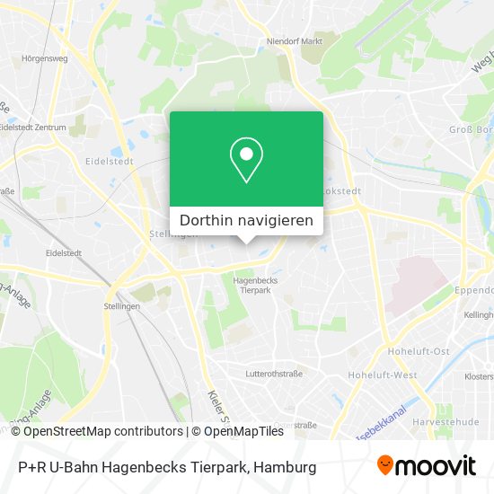 P+R U-Bahn Hagenbecks Tierpark Karte