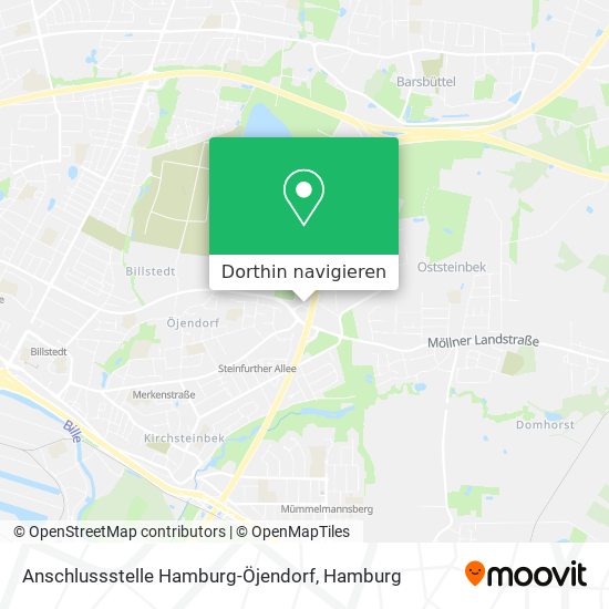 Anschlussstelle Hamburg-Öjendorf Karte