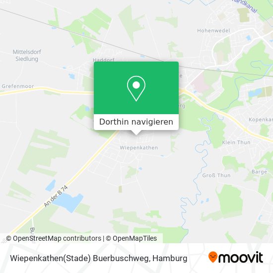 Wiepenkathen(Stade) Buerbuschweg Karte