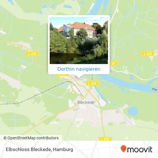 Elbschloss Bleckede Karte