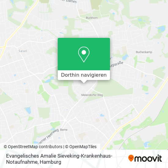 Evangelisches Amalie Sieveking-Krankenhaus-Notaufnahme Karte