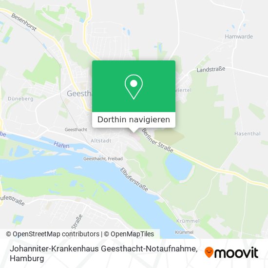 Johanniter-Krankenhaus Geesthacht-Notaufnahme Karte