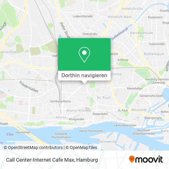 Call Center-Internet Cafe Max Karte