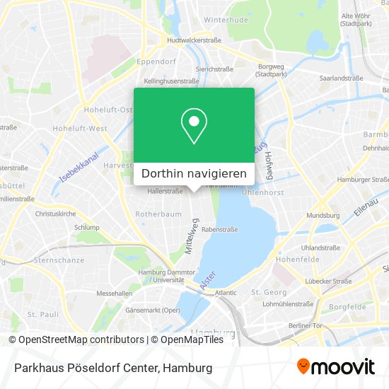 Parkhaus Pöseldorf Center Karte