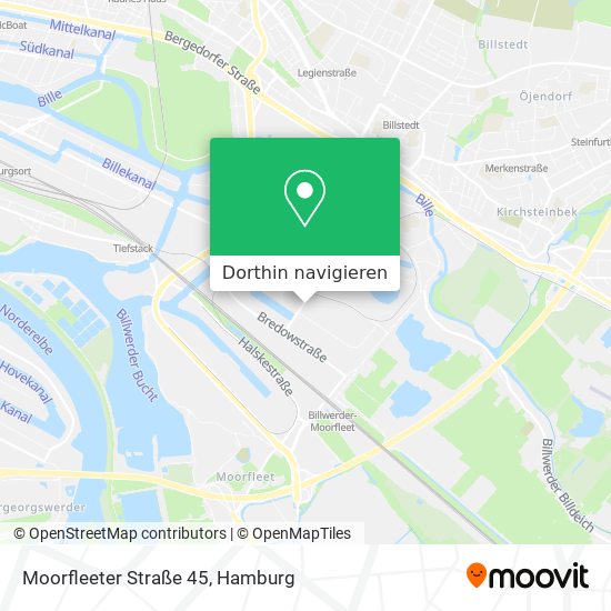 Moorfleeter Straße 45 Karte