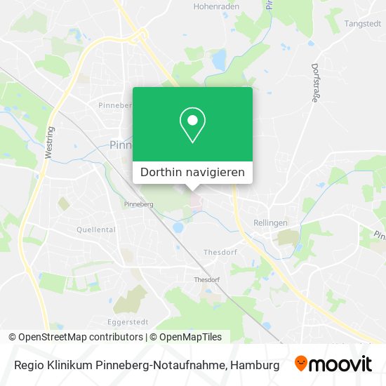 Regio Klinikum Pinneberg-Notaufnahme Karte