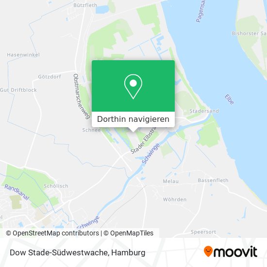Dow Stade-Südwestwache Karte