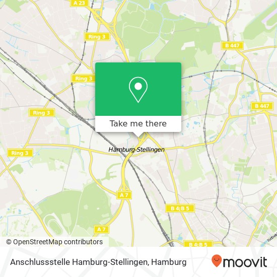 Anschlussstelle Hamburg-Stellingen Karte