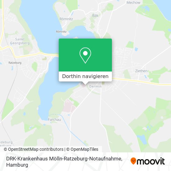 DRK-Krankenhaus Mölln-Ratzeburg-Notaufnahme Karte