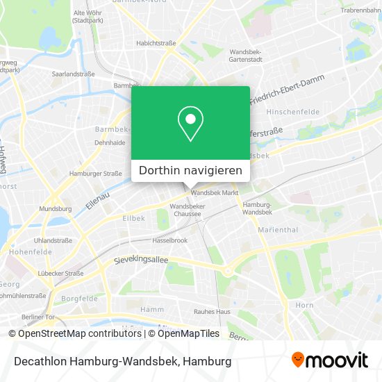 Decathlon Hamburg-Wandsbek Karte