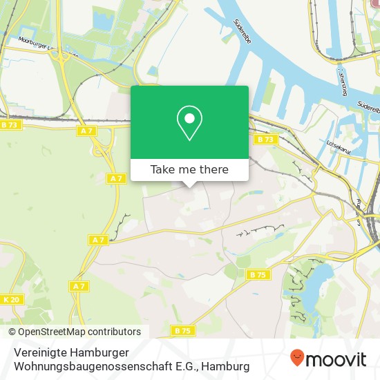 Vereinigte Hamburger Wohnungsbaugenossenschaft E.G. Karte