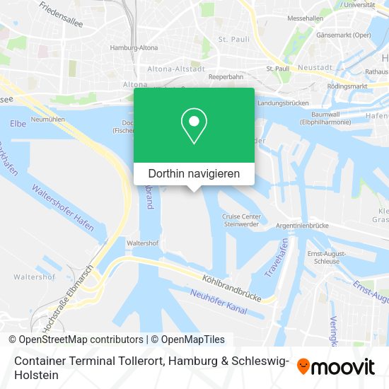 Container Terminal Tollerort Karte