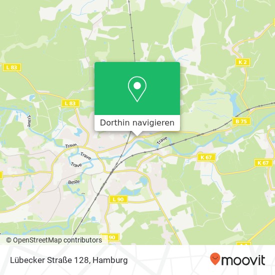Lübecker Straße 128 Karte