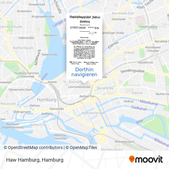 Haw Hamburg Karte