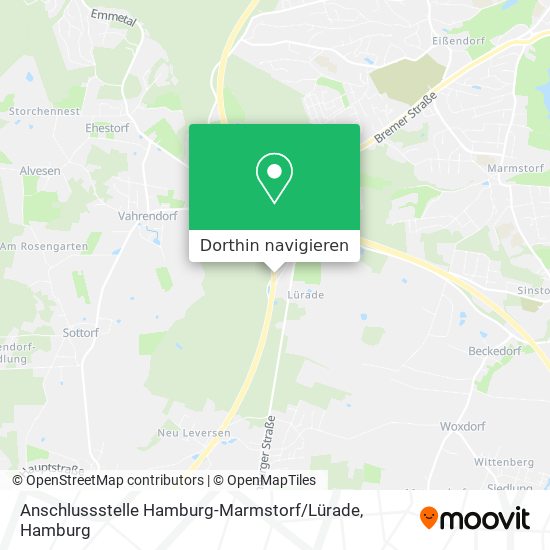 Anschlussstelle Hamburg-Marmstorf / Lürade Karte