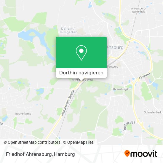 Friedhof Ahrensburg Karte