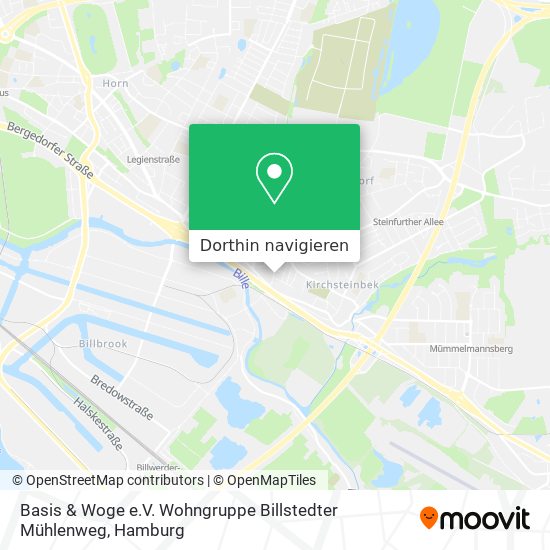 Basis & Woge e.V. Wohngruppe Billstedter Mühlenweg Karte