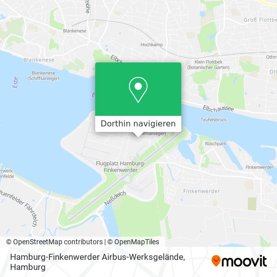 Hamburg-Finkenwerder Airbus-Werksgelände Karte