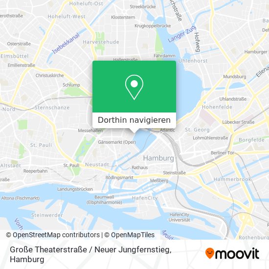 Große Theaterstraße / Neuer Jungfernstieg Karte
