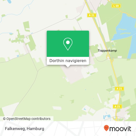 Falkenweg Karte