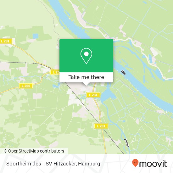 Sportheim des TSV Hitzacker Karte