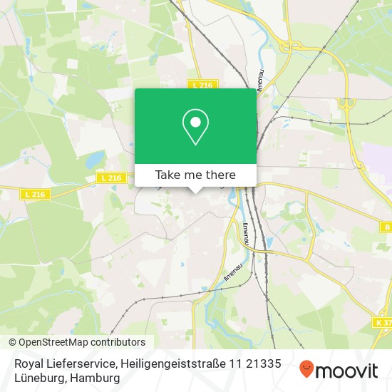 Royal Lieferservice, Heiligengeiststraße 11 21335 Lüneburg Karte