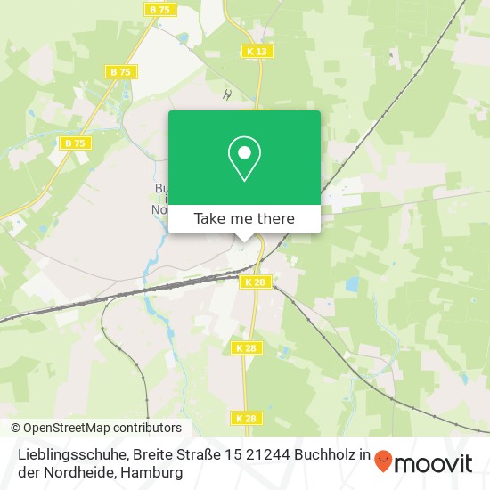 Lieblingsschuhe, Breite Straße 15 21244 Buchholz in der Nordheide Karte