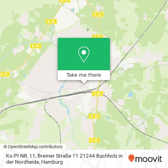 Ko-PI NR. 11, Bremer Straße 11 21244 Buchholz in der Nordheide Karte