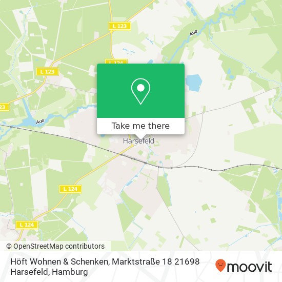 Höft Wohnen & Schenken, Marktstraße 18 21698 Harsefeld Karte