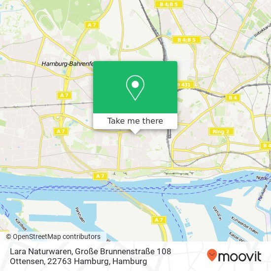 Lara Naturwaren, Große Brunnenstraße 108 Ottensen, 22763 Hamburg Karte