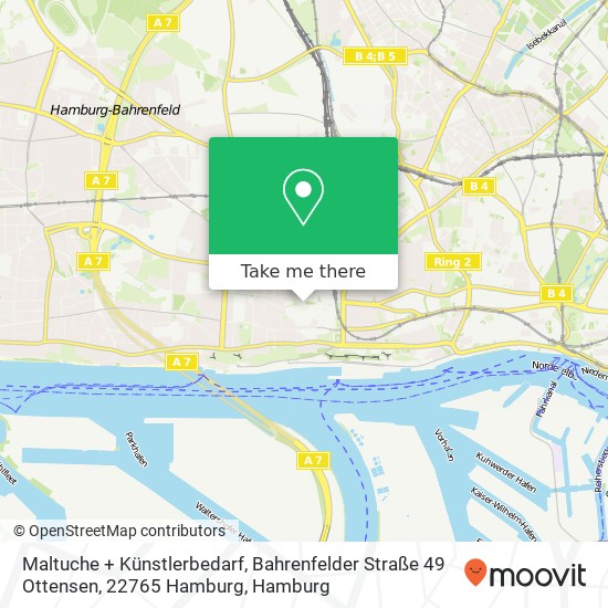 Maltuche + Künstlerbedarf, Bahrenfelder Straße 49 Ottensen, 22765 Hamburg Karte