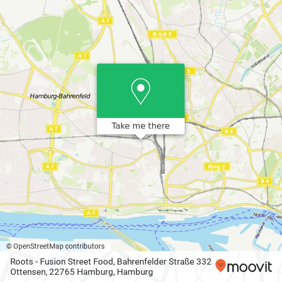 Roots - Fusion Street Food, Bahrenfelder Straße 332 Ottensen, 22765 Hamburg Karte