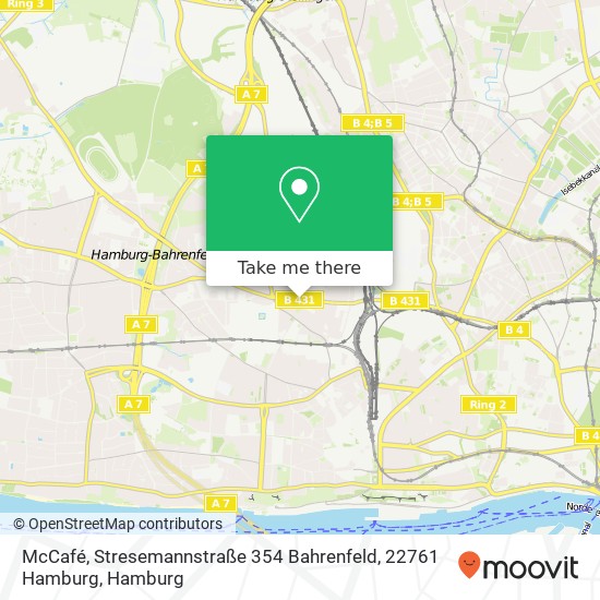 McCafé, Stresemannstraße 354 Bahrenfeld, 22761 Hamburg Karte