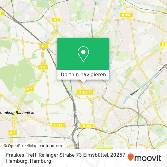 Fraukes Treff, Rellinger Straße 73 Eimsbüttel, 20257 Hamburg Karte