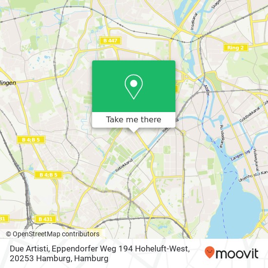 Due Artisti, Eppendorfer Weg 194 Hoheluft-West, 20253 Hamburg Karte
