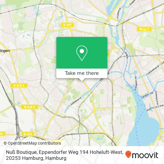Nuß Boutique, Eppendorfer Weg 194 Hoheluft-West, 20253 Hamburg Karte