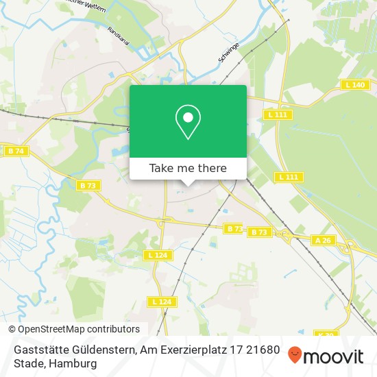Gaststätte Güldenstern, Am Exerzierplatz 17 21680 Stade Karte