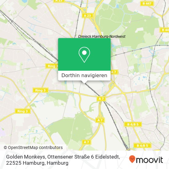 Golden Monkeys, Ottensener Straße 6 Eidelstedt, 22525 Hamburg Karte